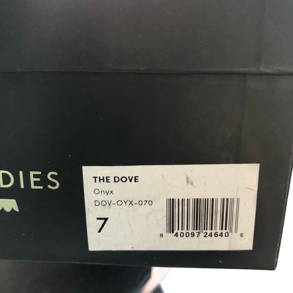 Birdies Vegan Dove Slides Onyx Shoes Size 7 Comfort Black Party Slip Ons NEW - Picture 7 of 8